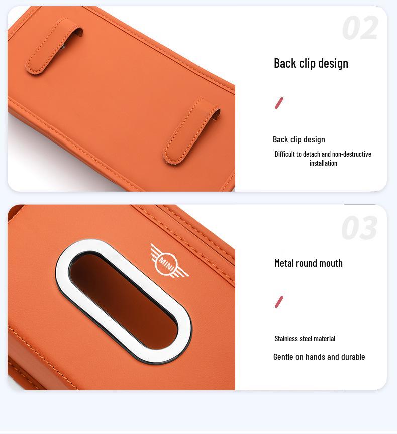 BMW MINI Multifunctional Car Cup Holder Tissue Box for Cooper F54 F55 F56
