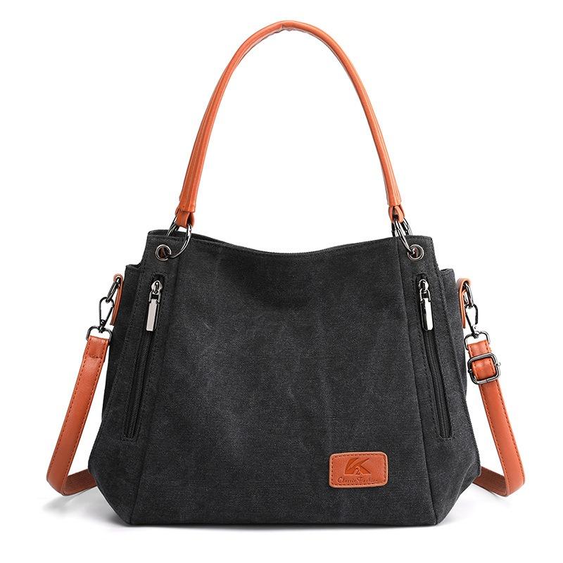 Einfache Stofftasche Tasche Canvas Tasche Student Kunst Umhängetasche Große Kapazität Canvas Tasche Damen Umhängetasche
