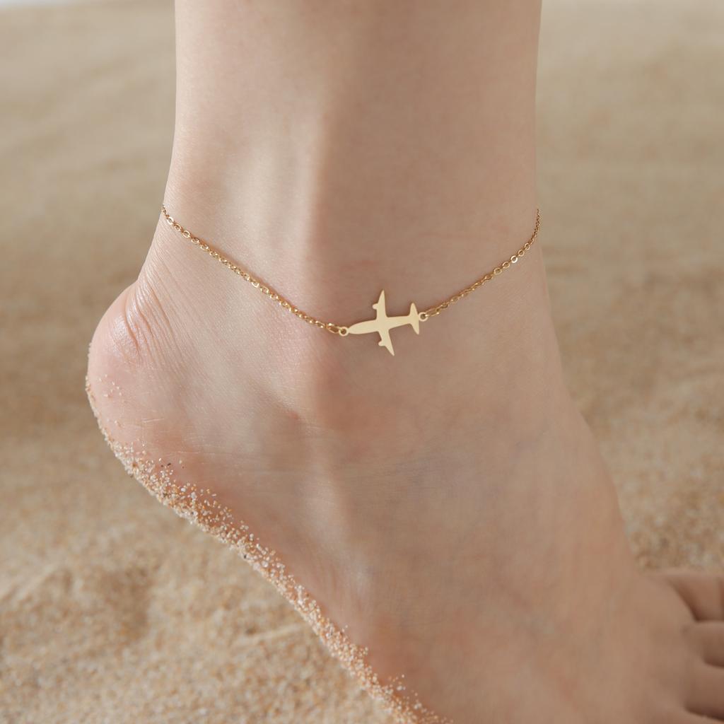 Cazador Cute Walking Cat Anklets for Women Stainless Steel Jewelry Foot Bracelet Fashion Summer Beach Accessories