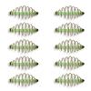 10pcs Fishing Tackle Feeder Basket Fishing Spring Feeder Coil Inline Method Feeder Fishing Tool Baits Thrower Feeder