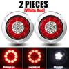 4 Inch 16 LED Round Tail Light 12V 24V Rear Brake Light Turn Signal Lamp Stop Warning Lamp For Car Truck Trailer Tractor Lorry