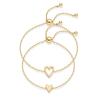 1 Armband Charm Herzdekor Verstellbar Paar Armreifen Modeschmuck Geschenk