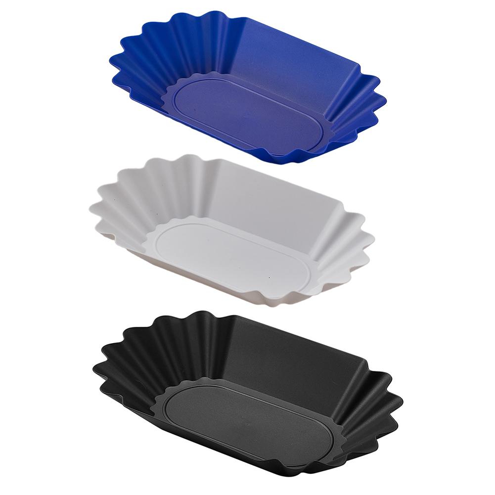 Coffee Beans Dish Coffee Beans Plate For Coffee Beans Snacks Display Dish Display Plate Blue Cold-resistant White
