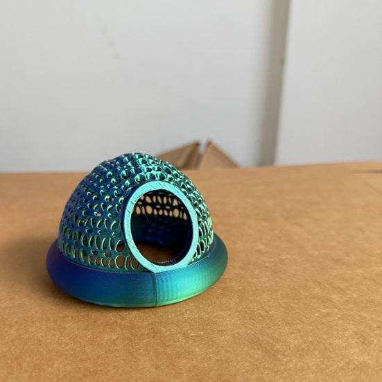 Floating Betta Fish Hide And Shrimp Cave 3D Printed Aquarium Hammock Small Feeding Ring Resting Shelter for Fish Tank Decoration