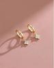 New Luxury Brand Temperament Four Leaf Flower Bracelet for Women Charm Gold Color Stainless Steel Korea Bangle Jewelry Colorfast
