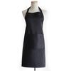 Polyester Cotton Waterproof Apron with Large Pocket Anti Dirty Chef Work Apron Black Adjustable Coffee House Uniform Woman Men