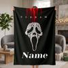 Scream Custom Flannel Blankets Soft Warm Cozy Throws for Home Decor Holiday Gifts