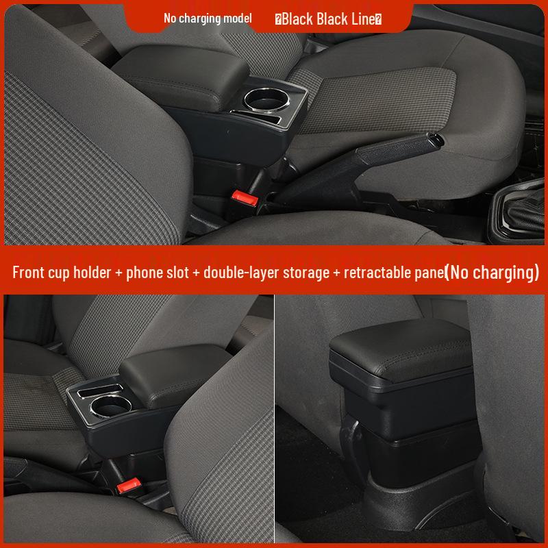 Geely Geometry E Armrest Box - Cute Tiger Edition Car Console Storage