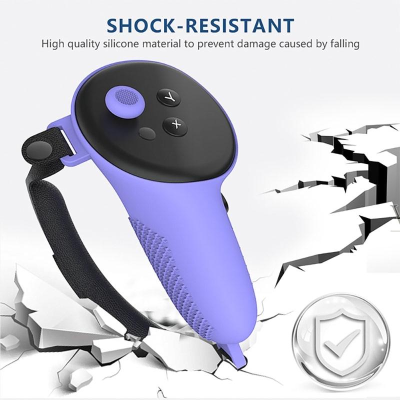 Essential 7pcs Accessories for VR Headset Protector Controller Grip Rocker Cap VR Facial Interfaces Controller Bracket