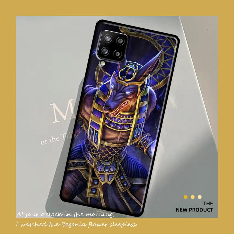 Pouzdro Egypt Nefertiti Anubis Ankh pro Samsung Galaxy A54 A34 A13 A23 A33 A53 A73 A12 A22 A32 A52 A51 A71 A14 kryt