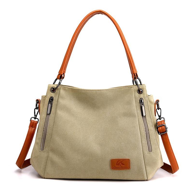 Einfache Stofftasche Tasche Canvas Tasche Student Kunst Umhängetasche Große Kapazität Canvas Tasche Damen Umhängetasche