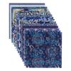 Kawasumi Washi Chiyogami Yuzen Washi 15 15 Papier Bleu, 15x15cm, Motifs, Feuilles,