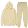 Solid Color Hoodie Set Pocket Long Sleeve Women Hoodie Autumn  Casual Jogger Suit Tracksuit Sweatshirt Woman Pullover Chandals Hombre