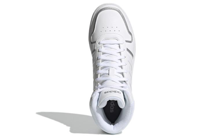 adidas Wmns Hoops 2.0 Mid 'White Silver Metallic' FY6023