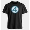 Men's and Women's T-shirts Fantastic Four Summer American Spring and Autumn Sports Fitness Casual Oversized Short-sleeved
