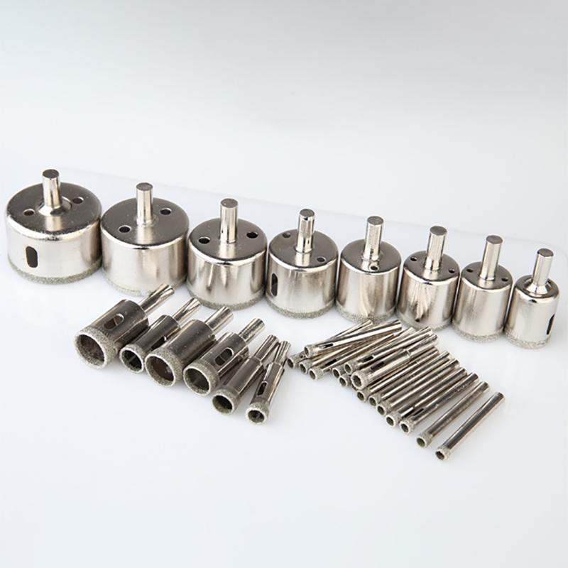 High-quality 30pcs Diamond Coated Hole Saw Set For Effortless Glass Drilling