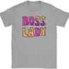 Boss Lady T-Shirt Mens Womens Tees Top Funny The Office Humor Gift Joke Novelty Text Graphic Tee