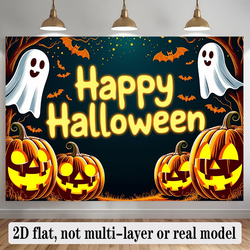 Party Backdrop Halloween Flat Banners Celebrations Wedding Enthusiasts Celebration Photo Booth Front Door Decor