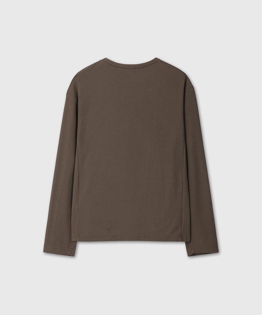 DIVEIN Uniform Waffle Long Sleeve (Brown)