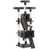 173cm Cat Tree Scratching House, Activity Play Centre, Grey