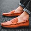 Buitenlandse handel lente en herfst heren Doudou schoenen eerste laag rundleer mode casual leren schoenen driver herenschoenen voetaandrijfschoenen