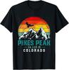 Distressed Pikes Peak Mountain Colorado Retro Hiking Travel Gift Unisex T-Shirt