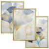 Elegante Poster Goldener Rahmen Glamour Bilder für die Wand Wohnzimmer Schlafzimmer