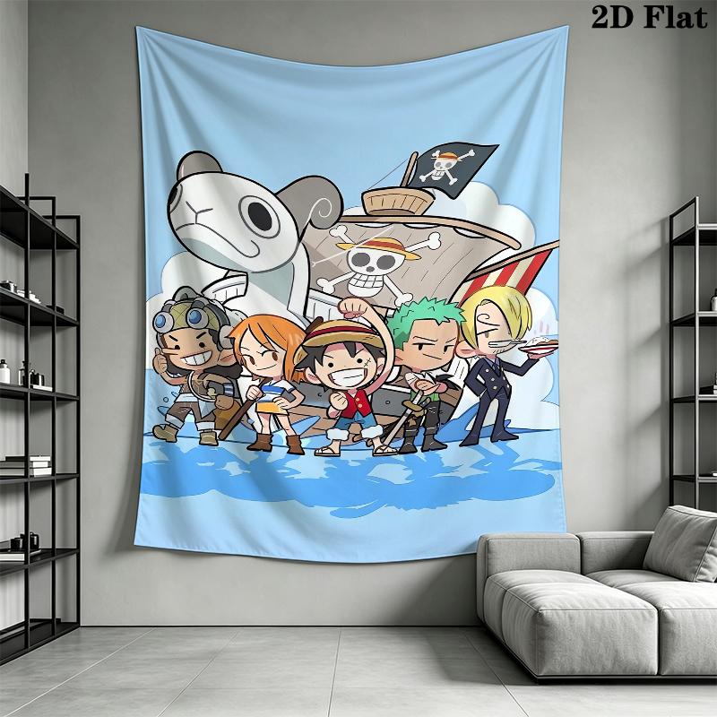 One Piece Wandteppich Ästhetisches Wandbehang Gedruckter Stoffdecke Dekorative Wandteppiche für Schlafzimmer Wohnzimmer Heimdeko