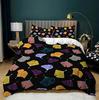 Ginkgo Botanical Duvet Cover Green Orange Plant Duvet Cover Leaf Patterned Duvet Cover Luxury Botanical Bedding Room Decoration