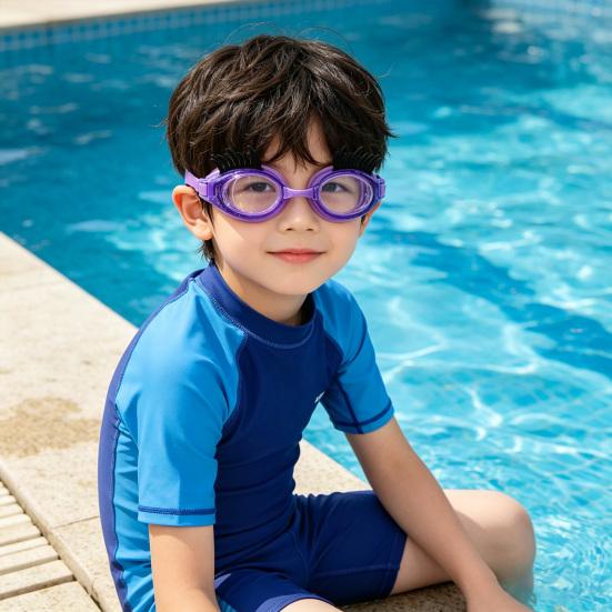 Children's Eyelashes Swimming Goggles Anti-Fog No Leak Swim Goggles Cute Eyeglass for Kids Girls Pool