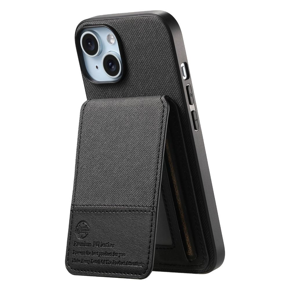 RFID-blokkerende portemonnee met kaarthouderbeugel telefoonhoesje voor IPhone 16 E 16 Plus 15 14 13 12 11 Pro Max flip leren hoes