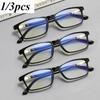 1/3Pcs Reading Glasses Convenient Eye Protection Glasses For Casual Business Use Anti Blue Light Clear Glasses