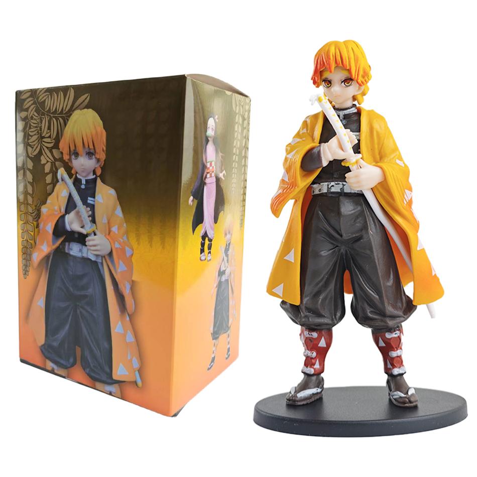 Slayer Anime Kimetsu No Yaiba Figure Kamado Tanjirou Action Figure Agatsuma Zenitsu Nezuko Warrior Pvc Model Toys