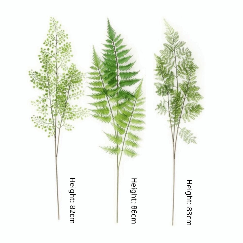 Real Touch Artificial Fern Plant Handmade Elegant Design Realistic Artificial Fern Plastic Material Fake Plants Wedding Decor