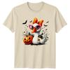 Halloween Duck Pumpkin Holidays Unisexs Unisexs Graphic Tee Fall Season
