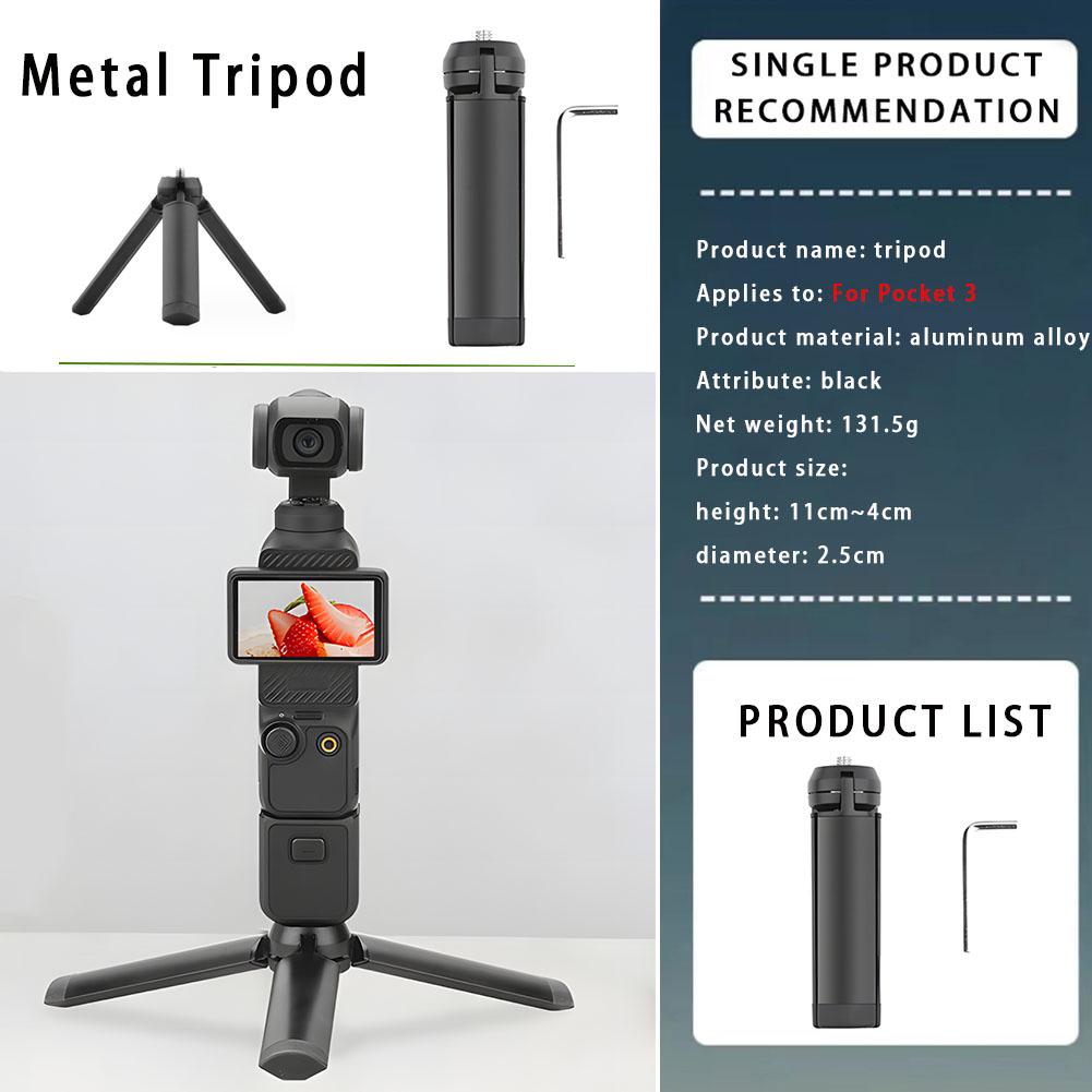 For DJI Osmo Pocket 3 Accessories Kit Set, Pocket 3 Expansion Adapter Selfie Stick Tripod Etc - Compatibility: Osmo Pocket 3