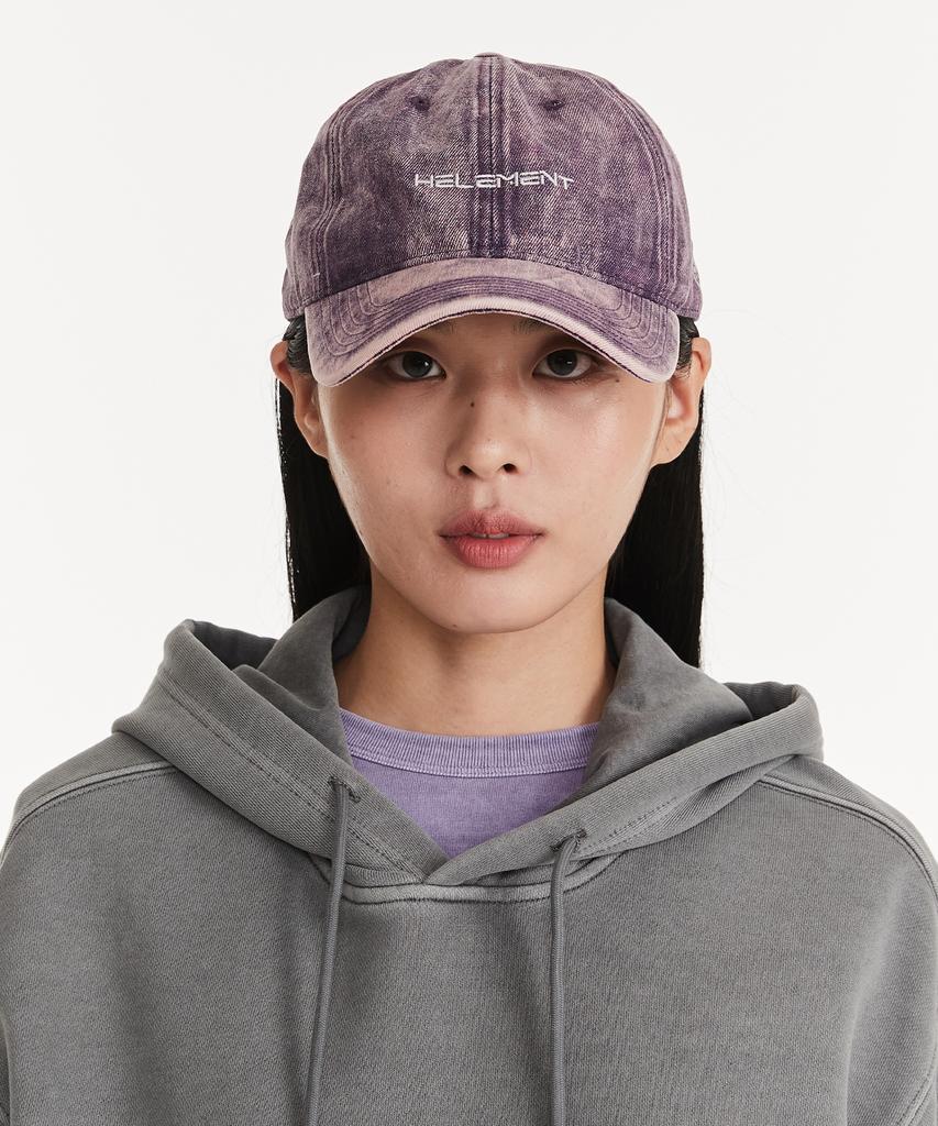 HELEMENT Mountain Stonewashed Ball Cap (Purple)