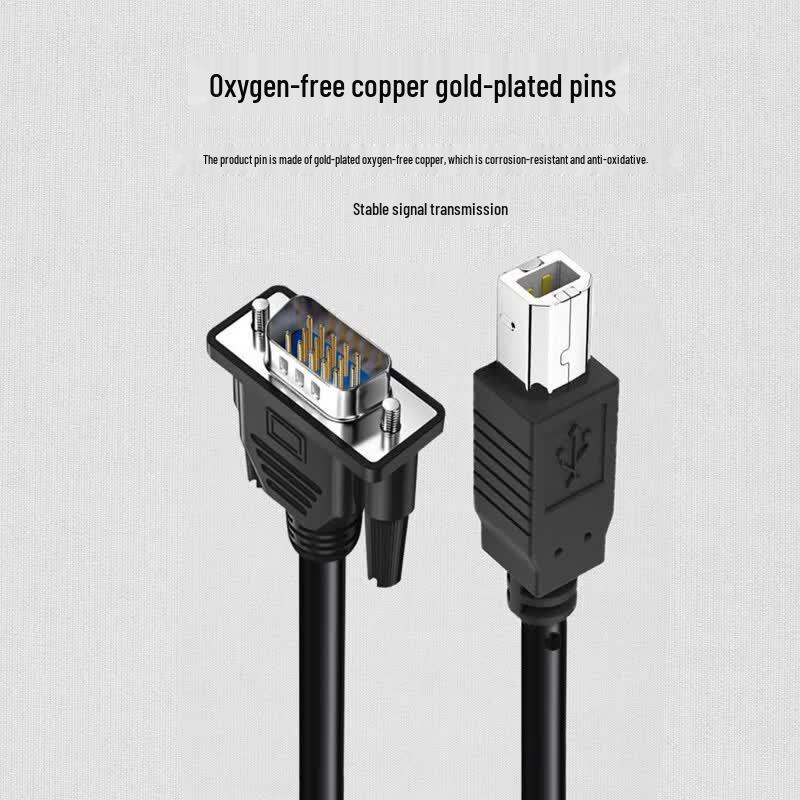USB To RS232 Serial Data Cable (DB9 Female To Printer Port)