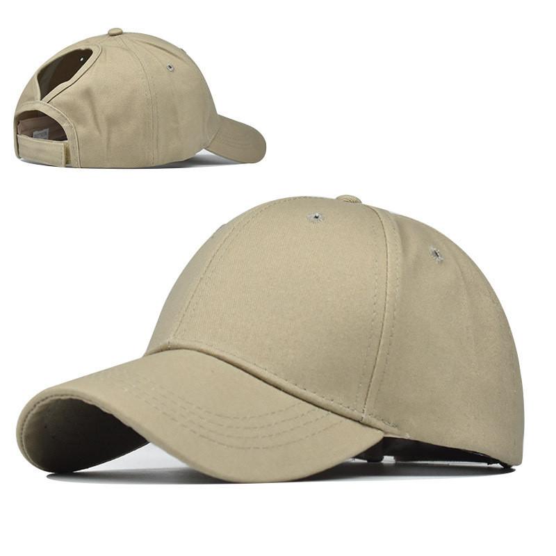 2020 Foreign Trade Explosion Models Open-end Ponytail Cap Simple Cotton Baseball Cap Duck Tongue Cap
