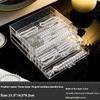Transparent Jewelry Storage Box Large Capacity Household Organizing Box Earrings Necklace Dust Drawer