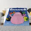 Les-Barbapapa Throw Blanket King Size Fluffy Plaid Throws Blankets for Sofa Luxury Bedding Beach Towel Home and Decoration Knee