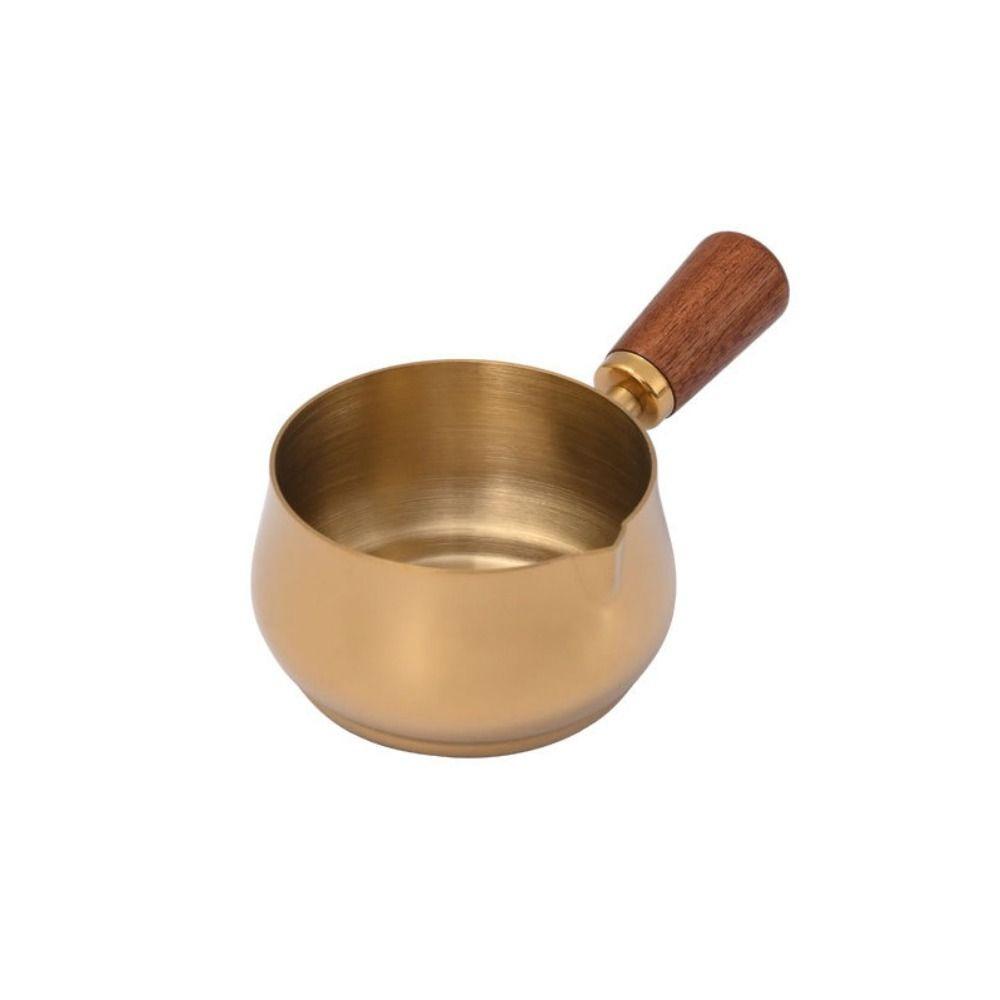 60ml/120ml/180ml Seasoning Cup Wooden Handle Measuring Spoon Dipping Bowl Sauce Pan Ketchup