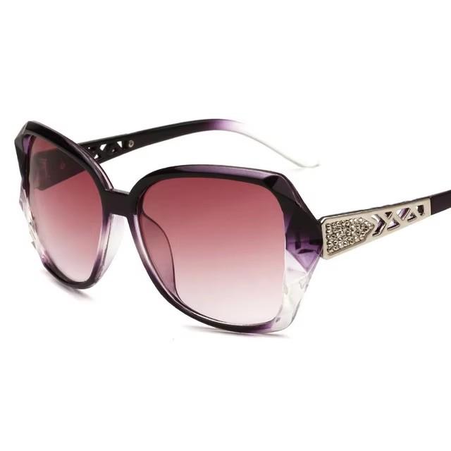 Fashion Square Sunglasses Women Luxury Brand Big Purple Sun Glasses Female Mirror Shades Ladies  Feminino