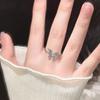 Onregelmatige Zircon Vlinder Opening Verstelbare Ringen Voor Vrouwen Meisjes Lichte Luxe Decoraties Ornamenten Vingerringen Sieraden Cadeau