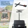 Reboque de Carga Bicicleta Carrinho de Bebê Carrinho de Jardim C/Transportador Bagagem Utilitária & Rodas Preto