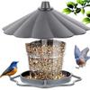 Comedero para pájaros silvestres, cenador panorámico plegable, comedero para pájaros portátil para colgar al aire libre