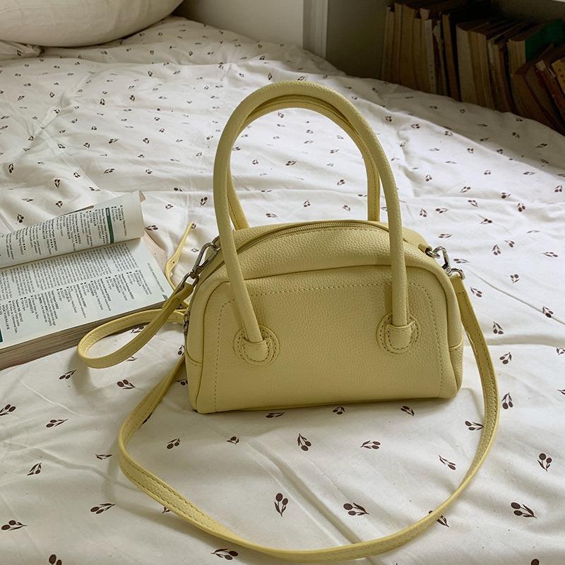 Korea's New Hand-held Bowling Bag Casual and Versatile Small Fresh One-shoulder Crossbody Bag Boston Pillow Bag