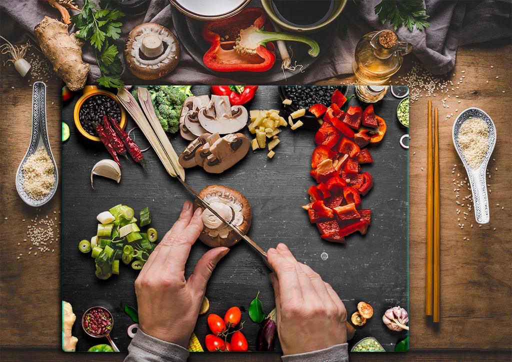 Glass Plate Cutting Board 52X40 Kitchen