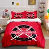 Red Charlton Athletic Logo Design Bedding Duvet Cover Set Duvet Cover Pillowcases  (1*Duvet Cover 2*Pillowcases, Without Duvet Insert)
