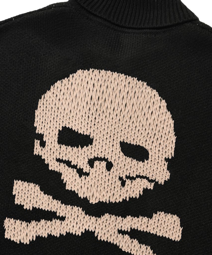 Seuweideu Skull Cowichan Sweater [Black]
